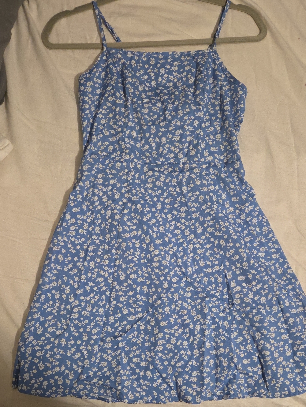 SHEIN Blue Floral Mini Slip Dress
